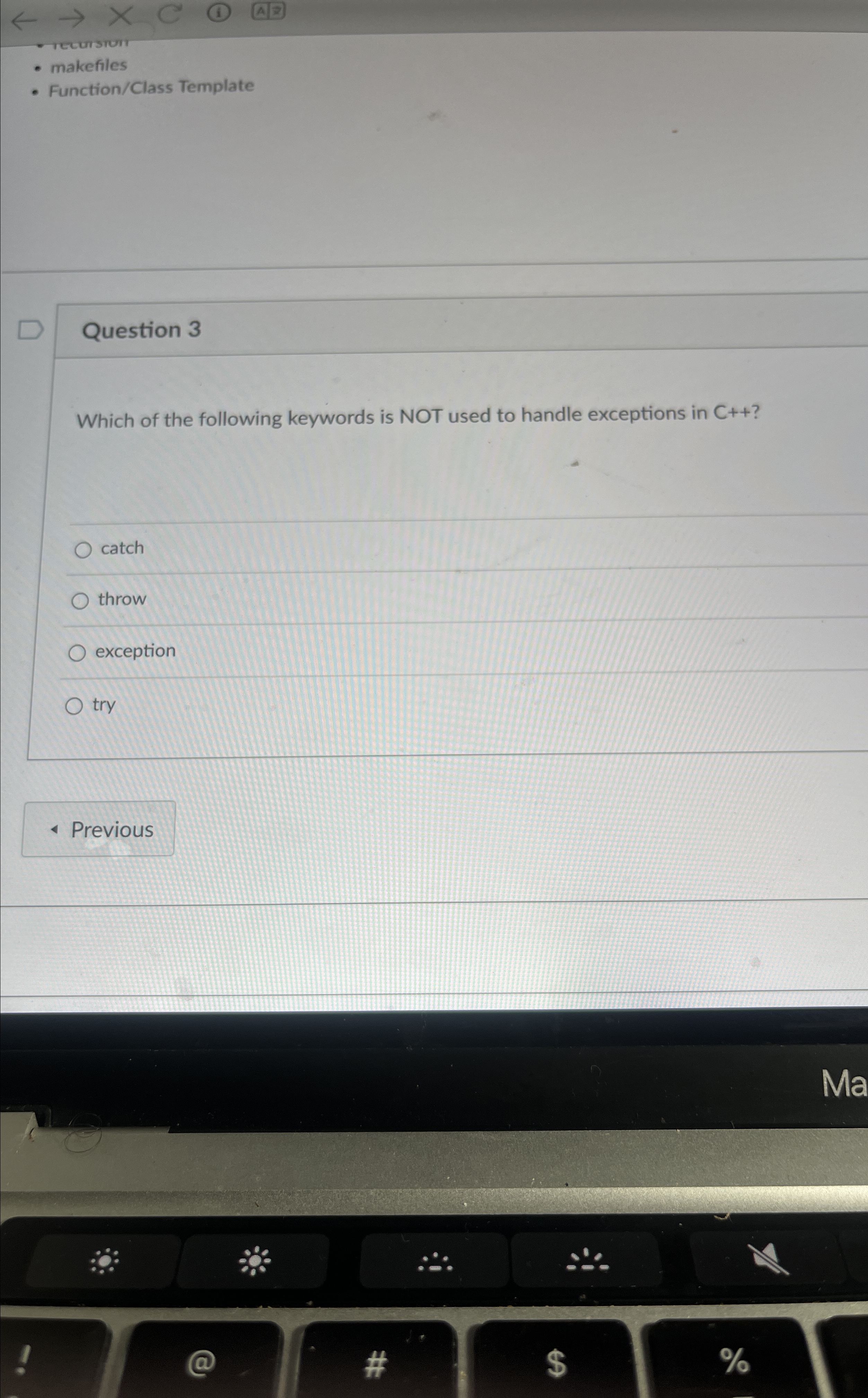 makefiles Function / Class Template Question 3