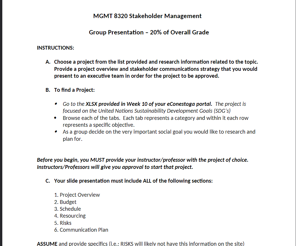 sustainable development goals project on promote