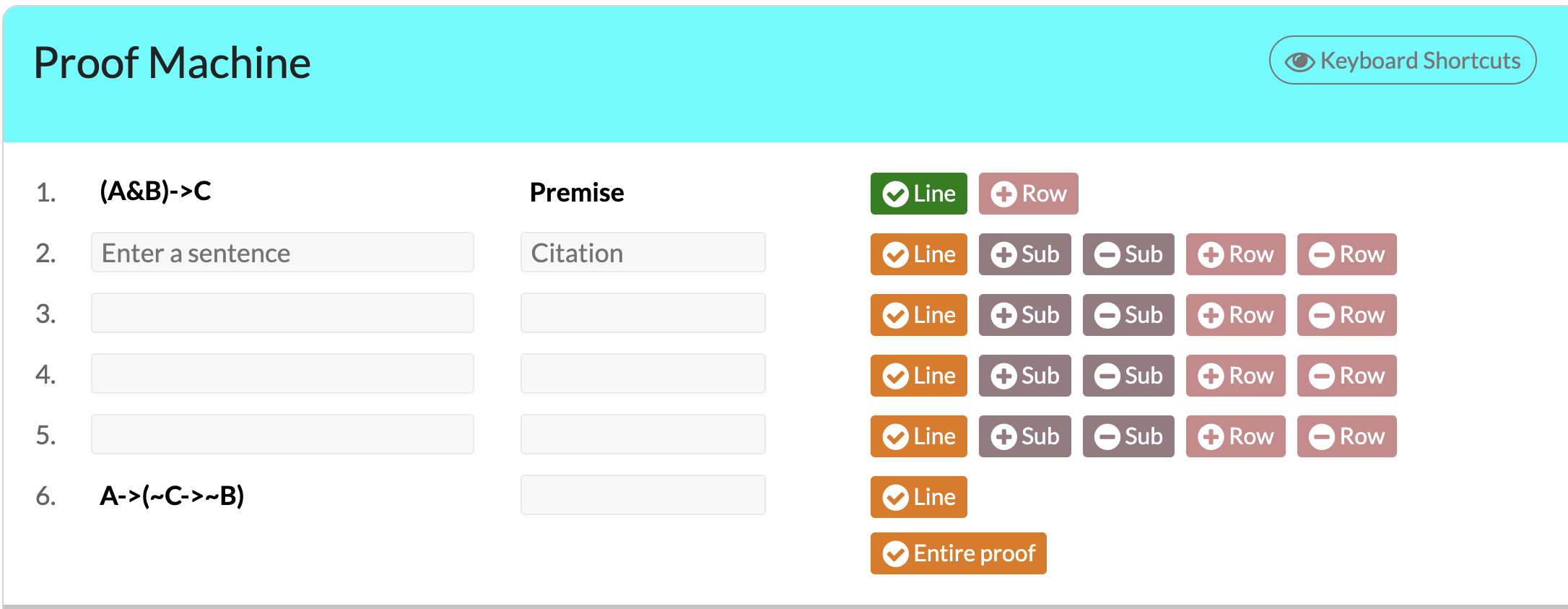 Proof Machine ( A&B ) C Premise Citation Citation