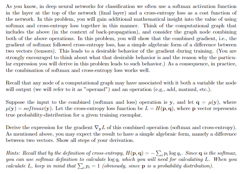 As you know, in deep neural networks for