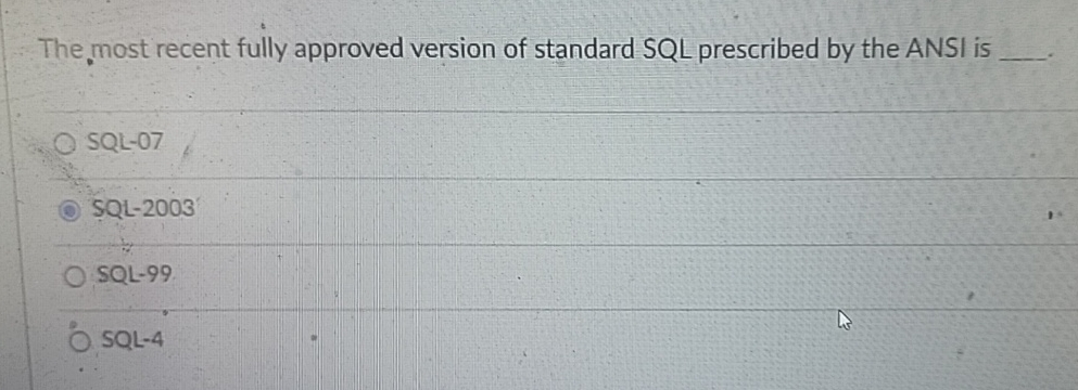 The most recent fully approved version of