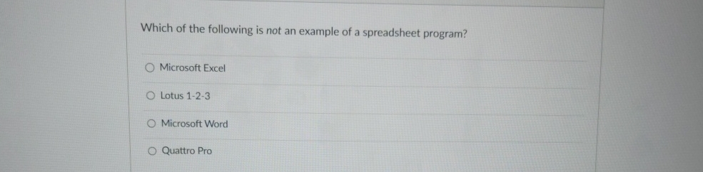 Which of the following is not an example of a