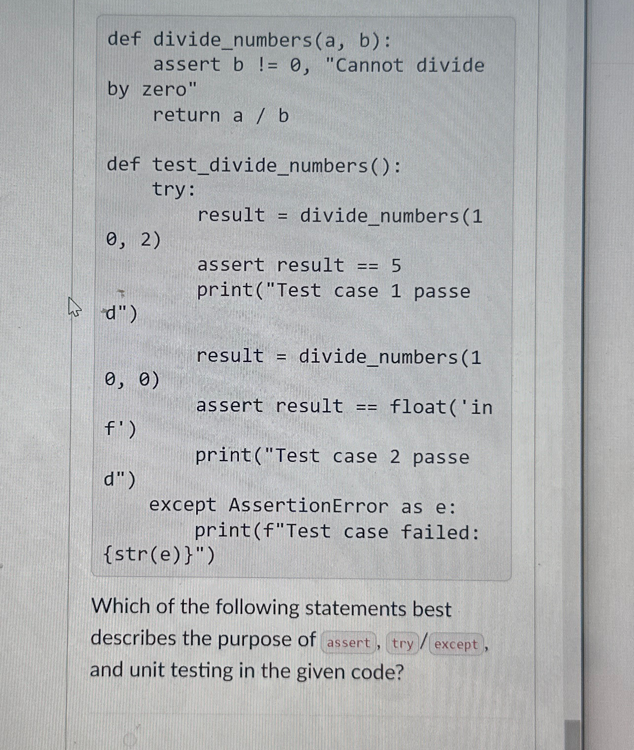 Which of the following statements best describes
