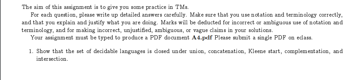 The aim of this assignment is to give you some