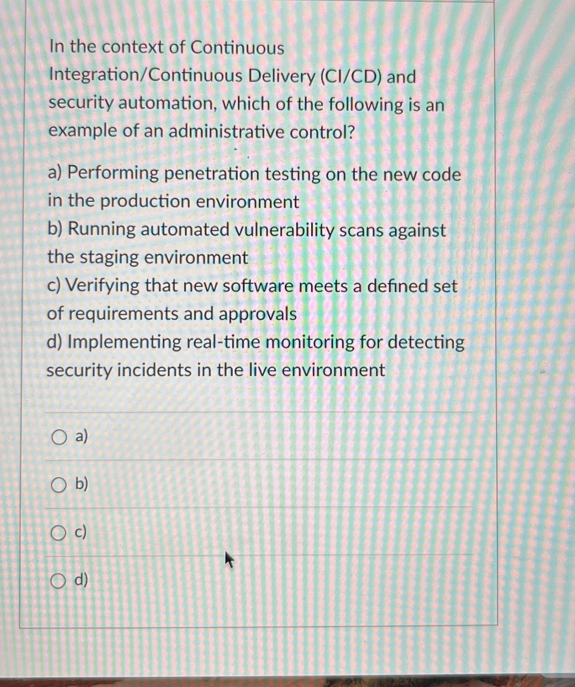 In the context of Continuous Integration /