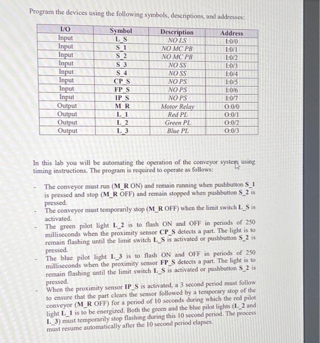 Please show program using RSLogix with timers