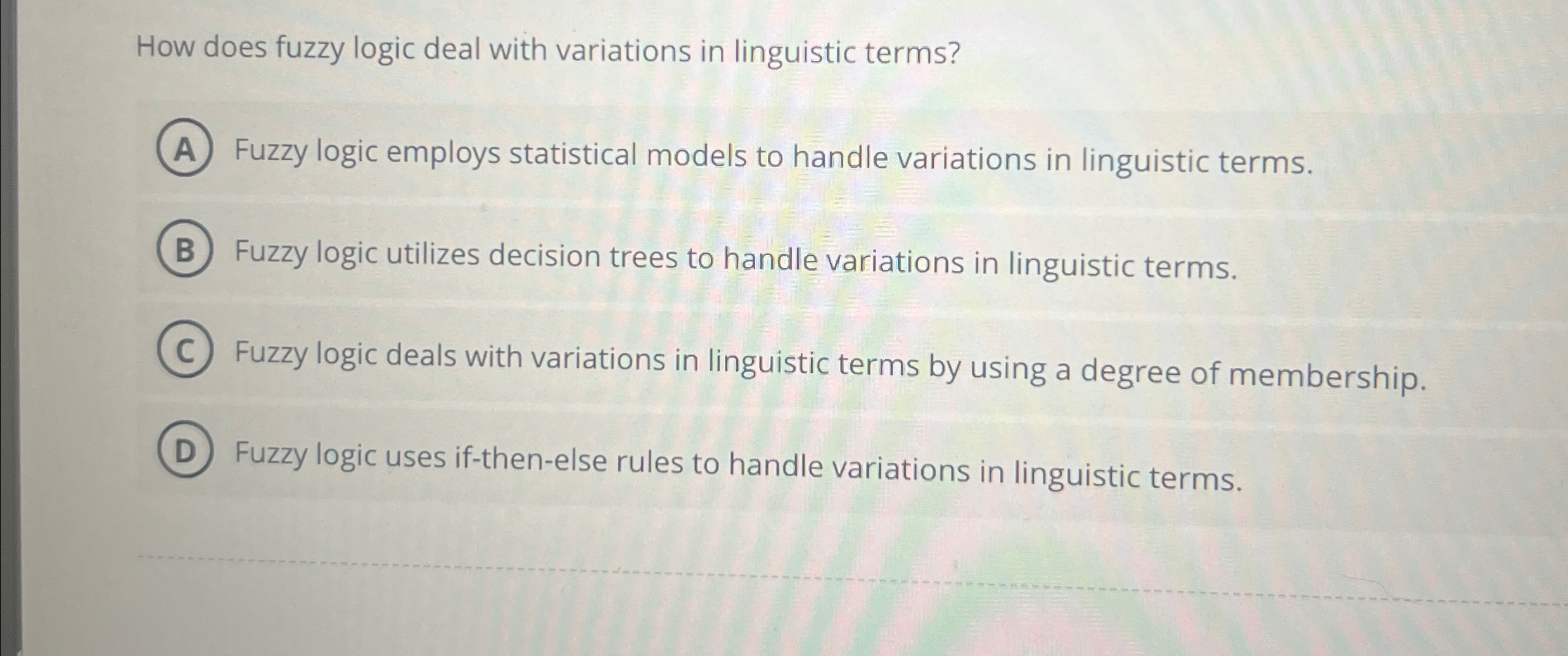 How does fuzzy logic deal with variations in