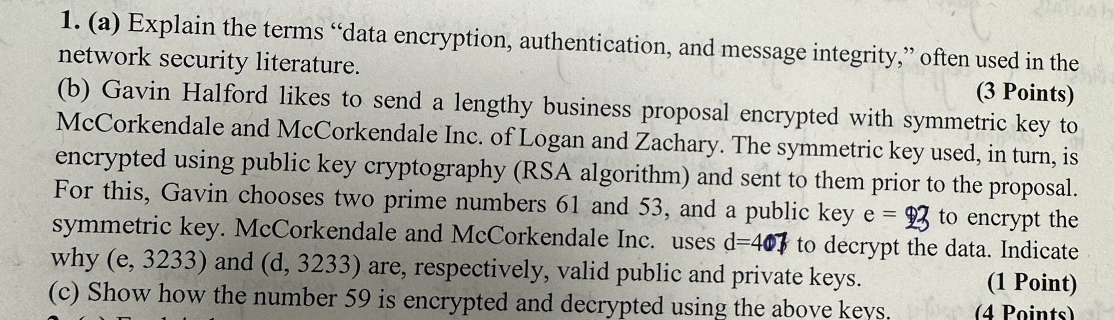 ( a ) Explain the terms "data encryption,