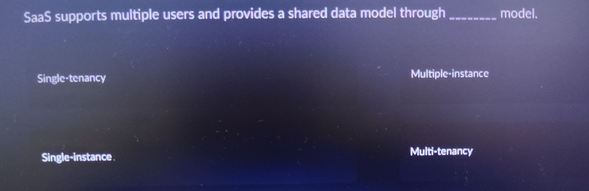 SaaS supports multiple users and provides a