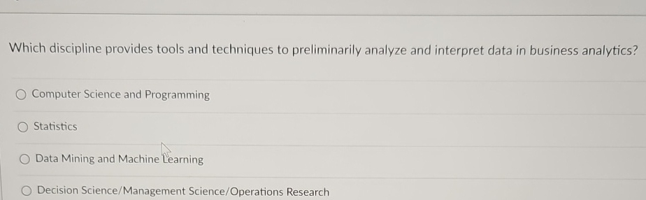 Which discipline provides tools and techniques to
