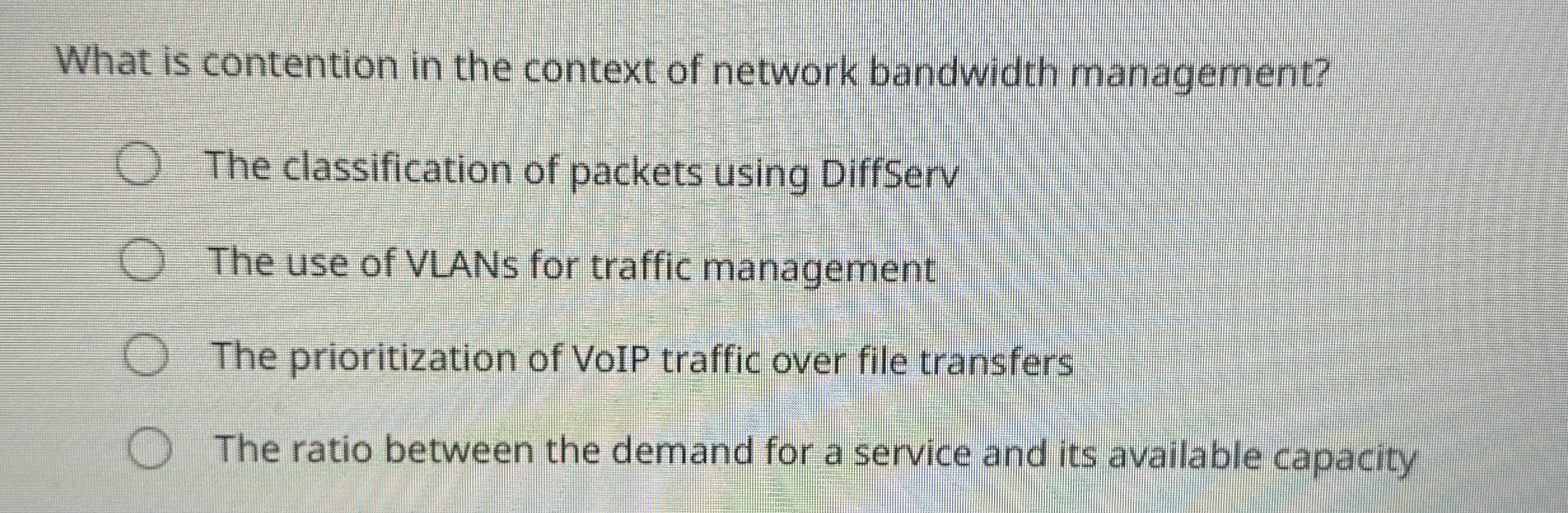 What is contention in the context of network