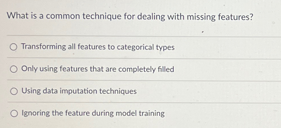 What is a common technique for dealing with