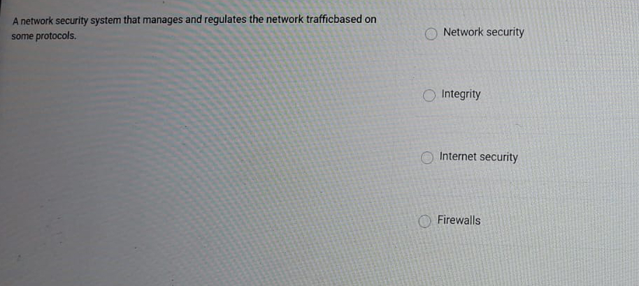 A network security system that manages and