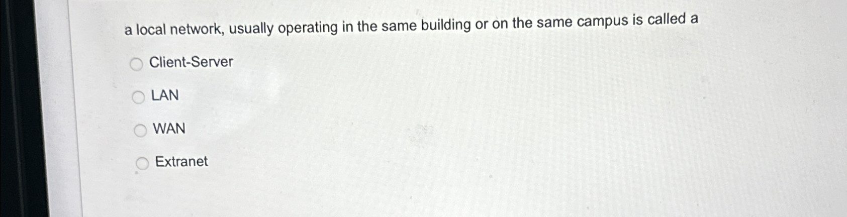 a local network, usually operating in the same