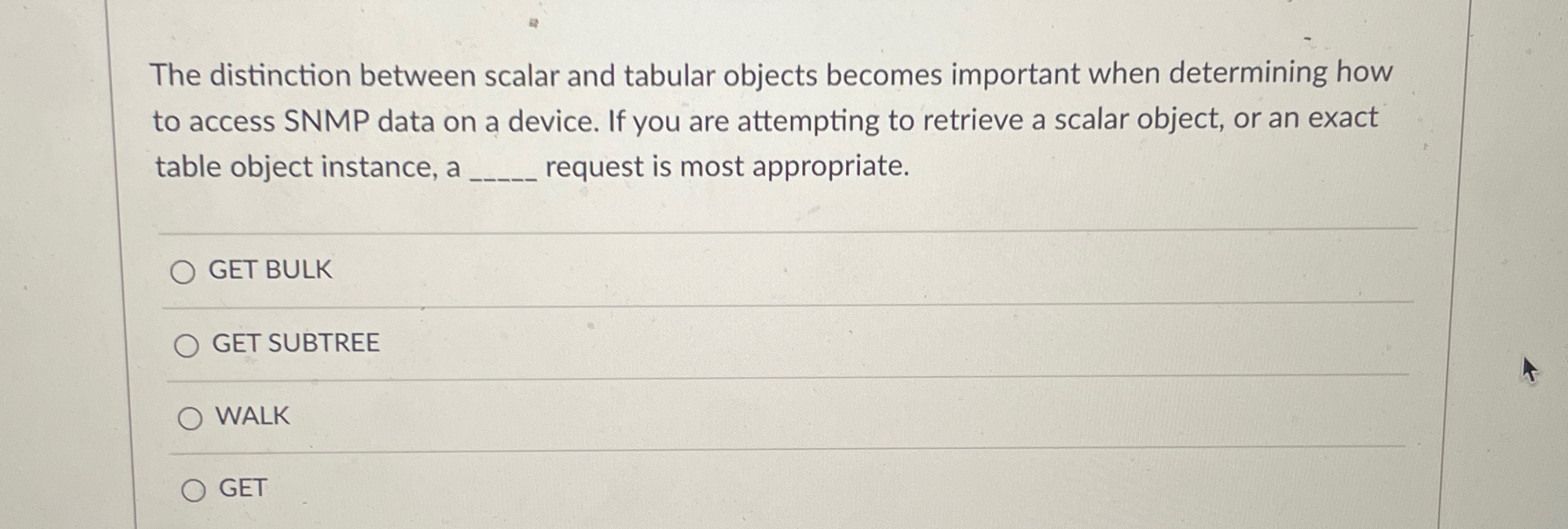 The distinction between scalar and tabular