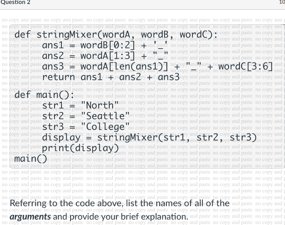 def stringMixer ( wordA , wordB, wordC ) : ans 1
