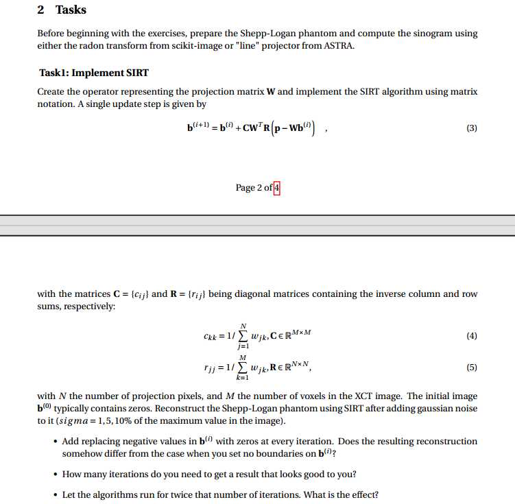 2 Tasks Before beginning with the exercises,