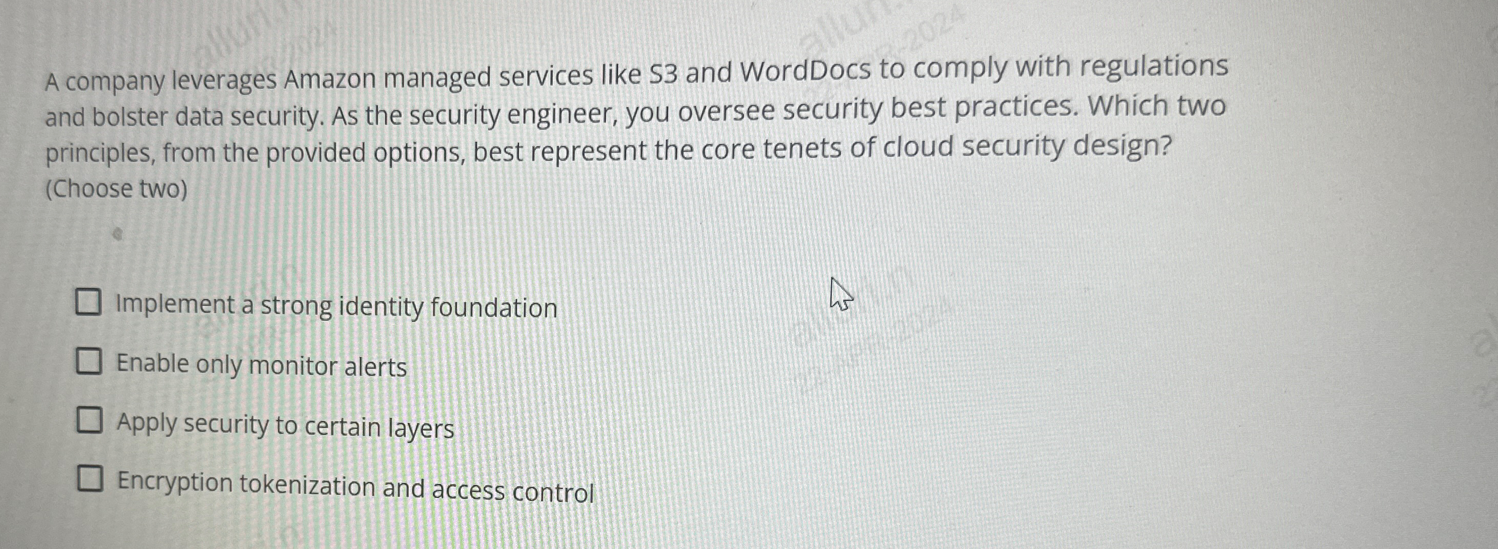 A company leverages Amazon managed services like