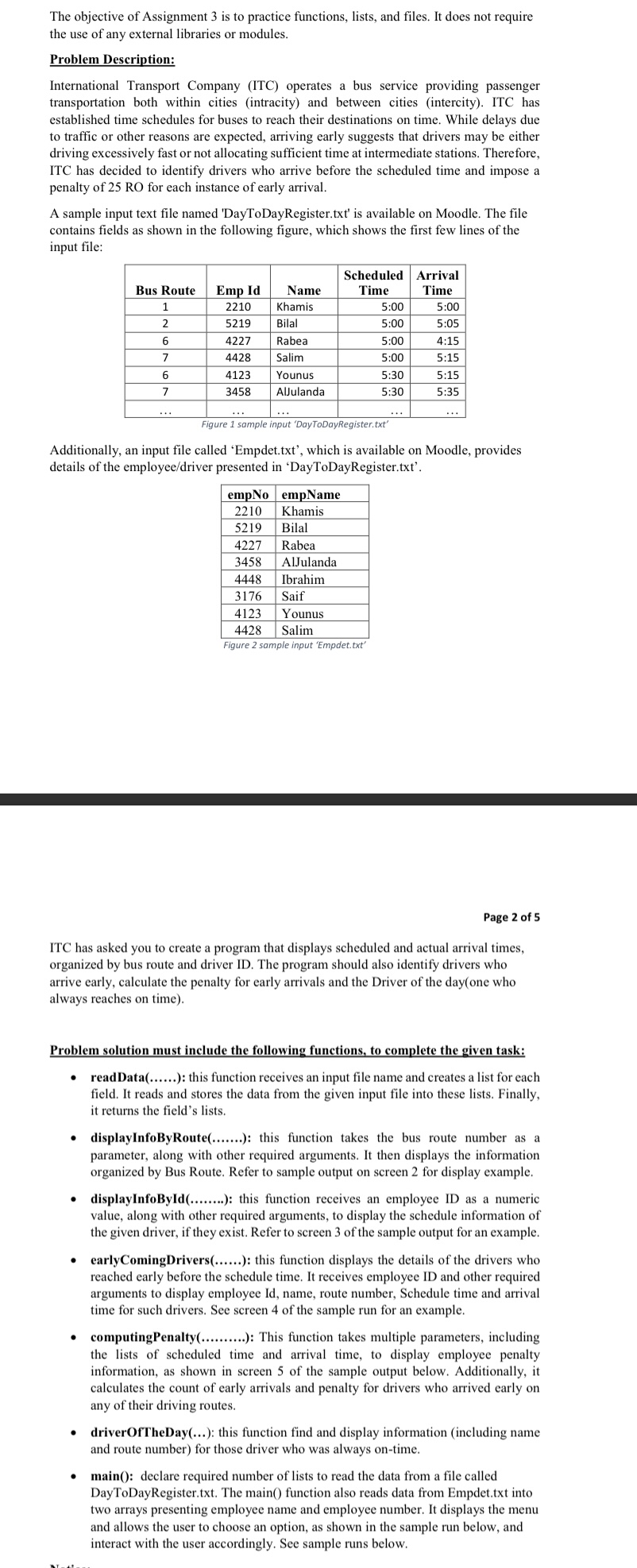 The objective of Assignment 3 is to practice