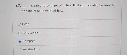 is the entire range of values that can possibly
