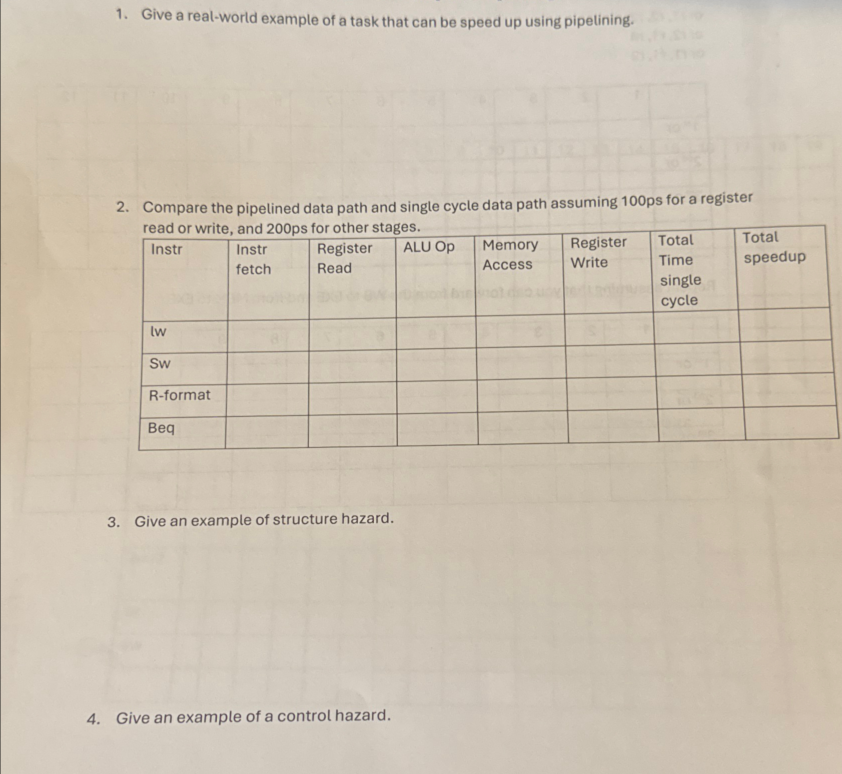 Give a real - world example of a task that can be