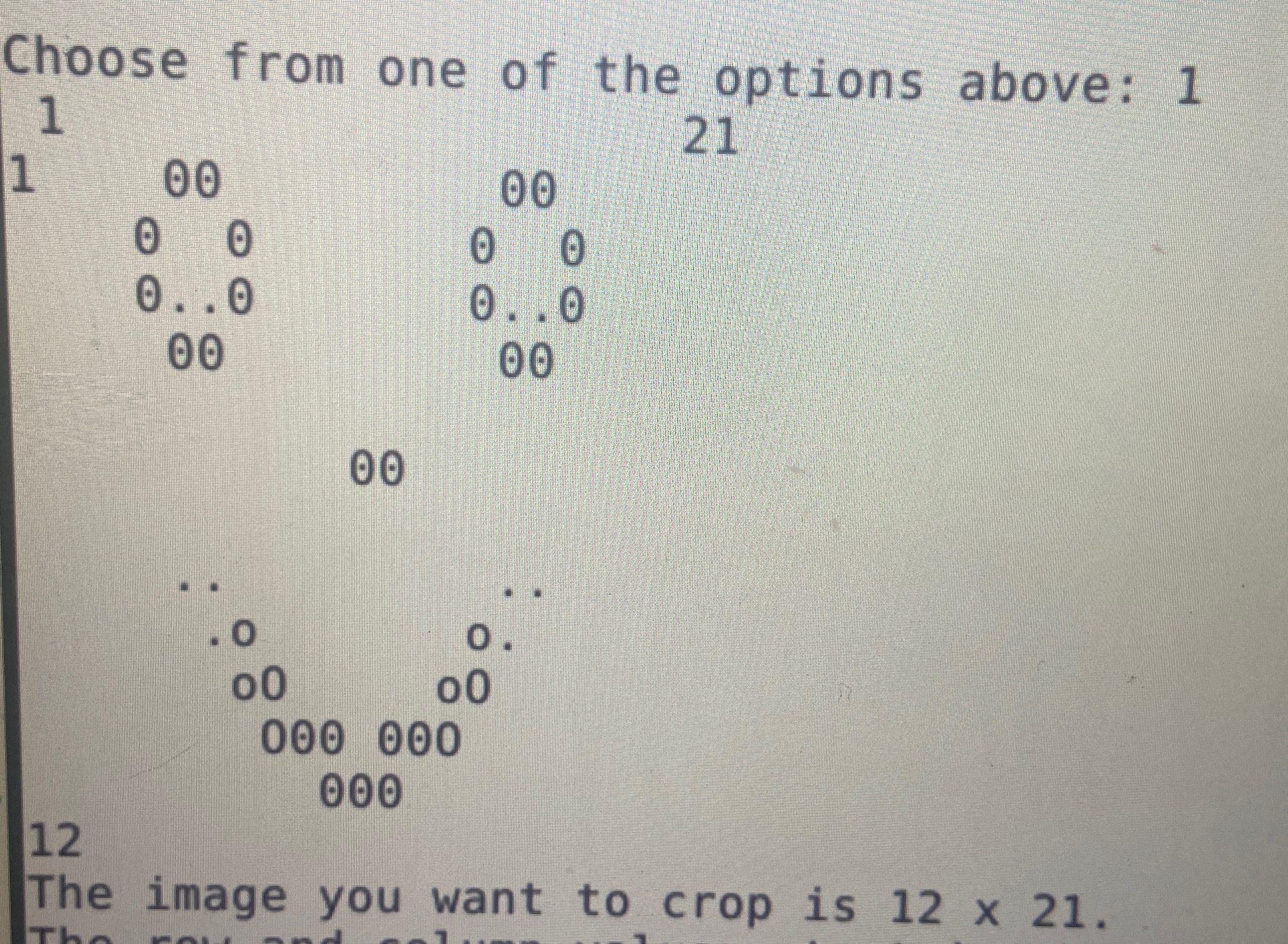 how to print out the corners of a 2 D array in c