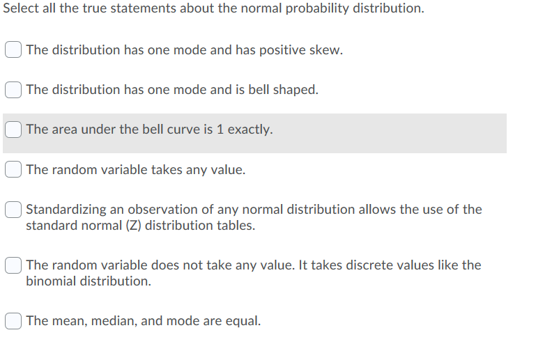 PLEASE HELP ME SELECT THE TRUE STATEMENTS ABOUT