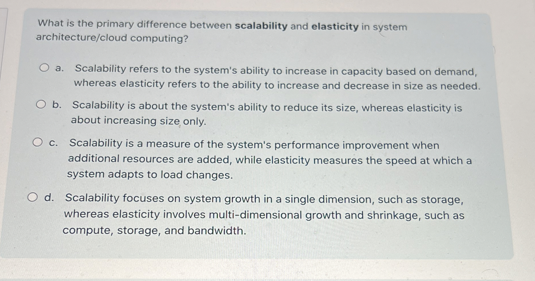 What is the primary difference between