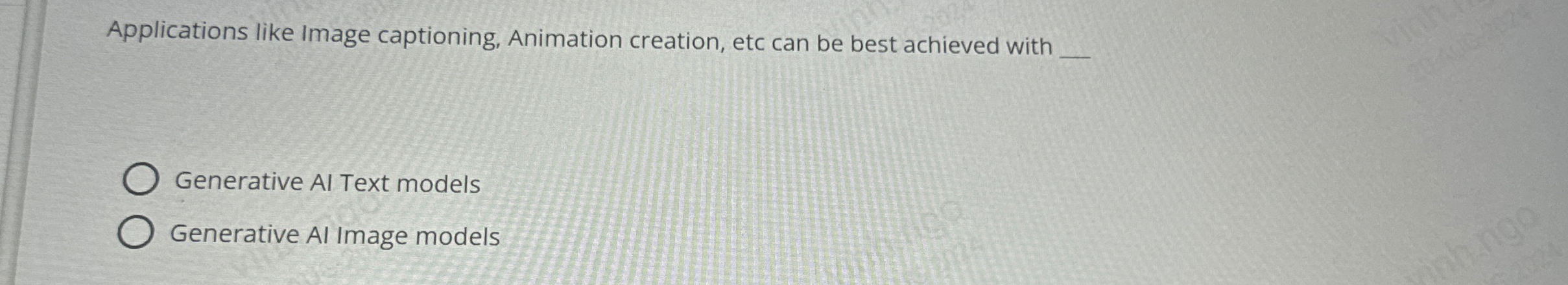 Applications like Image captioning, Animation