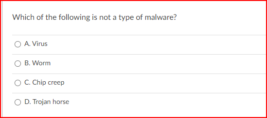 Which of the following is not a type of malware?