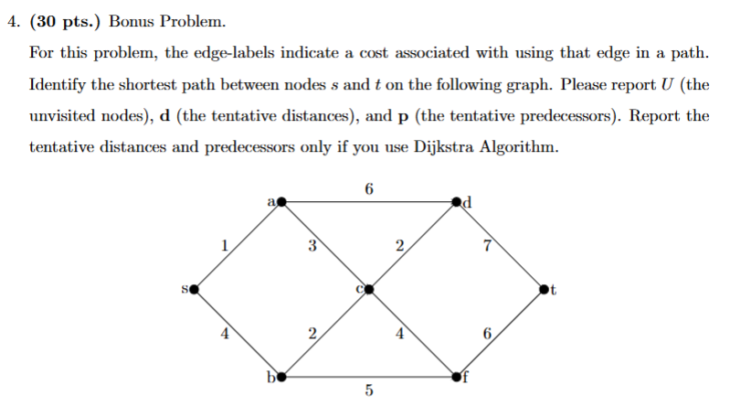 ( 3 0 pts . ) Bonus Problem. For this problem,