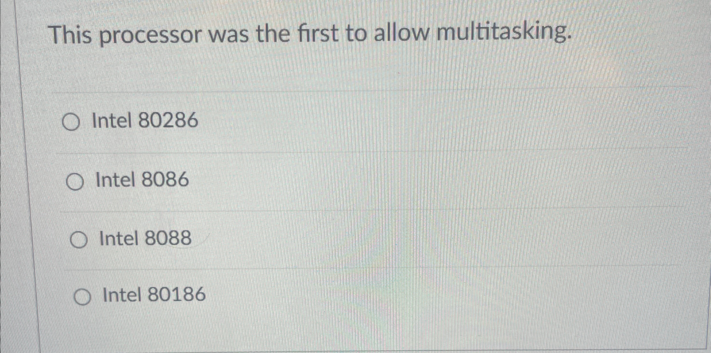 This processor was the first to allow