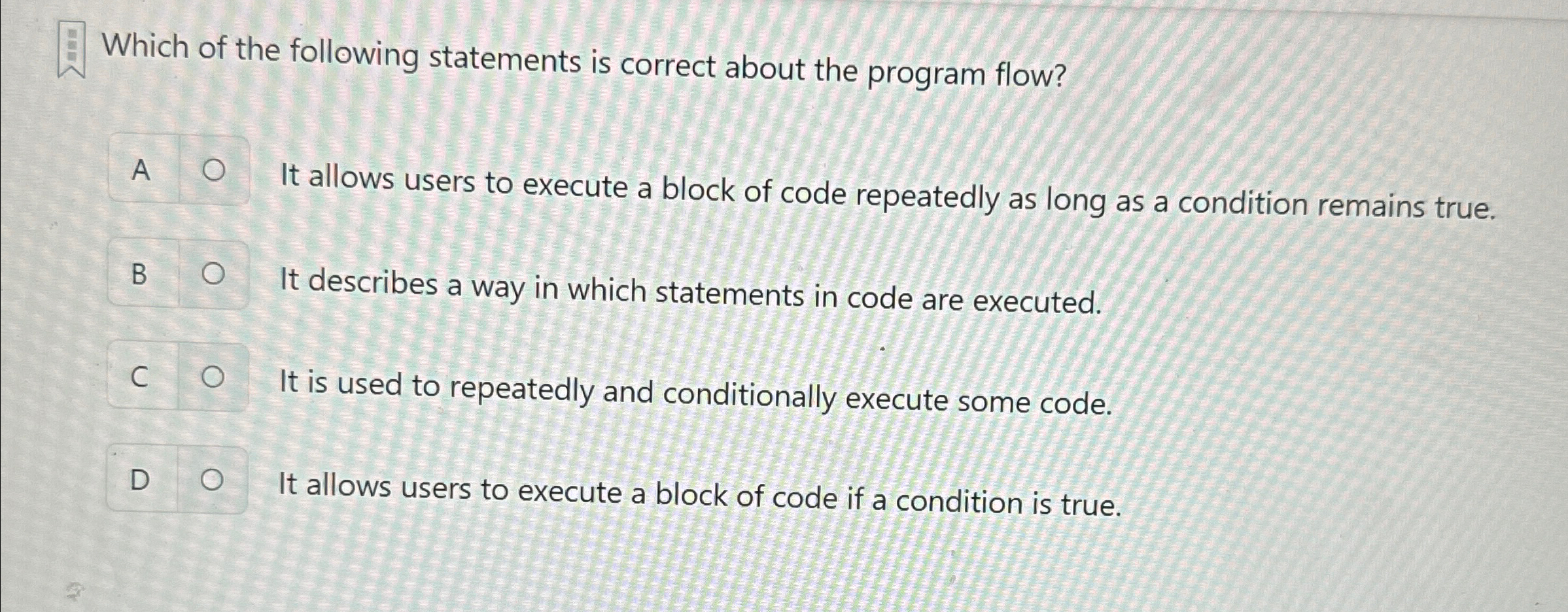 Which of the following statements is correct