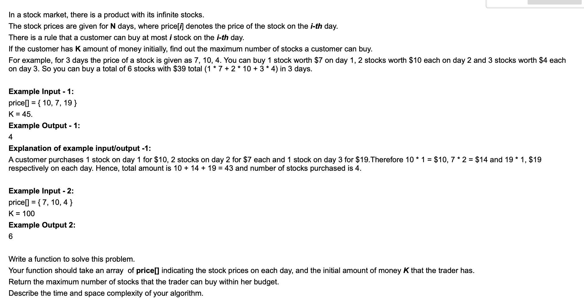 In a stock market, there is a product with its