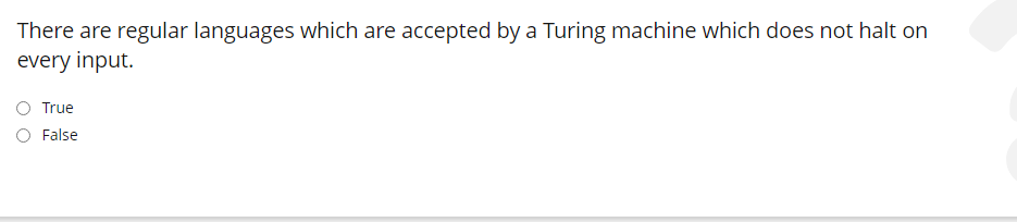 There are regular languages which are accepted by