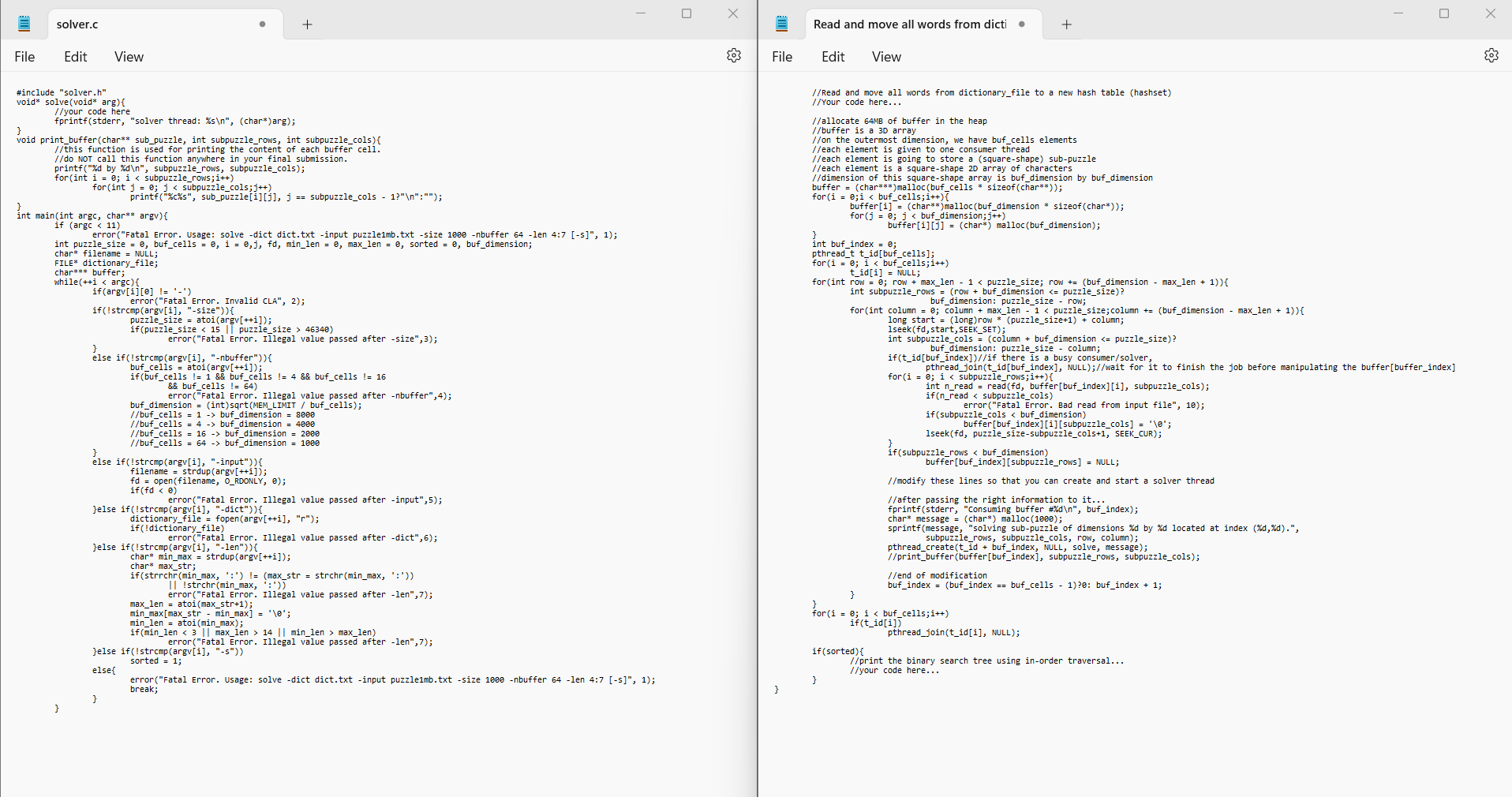 In this assignment, you are asked to implement a