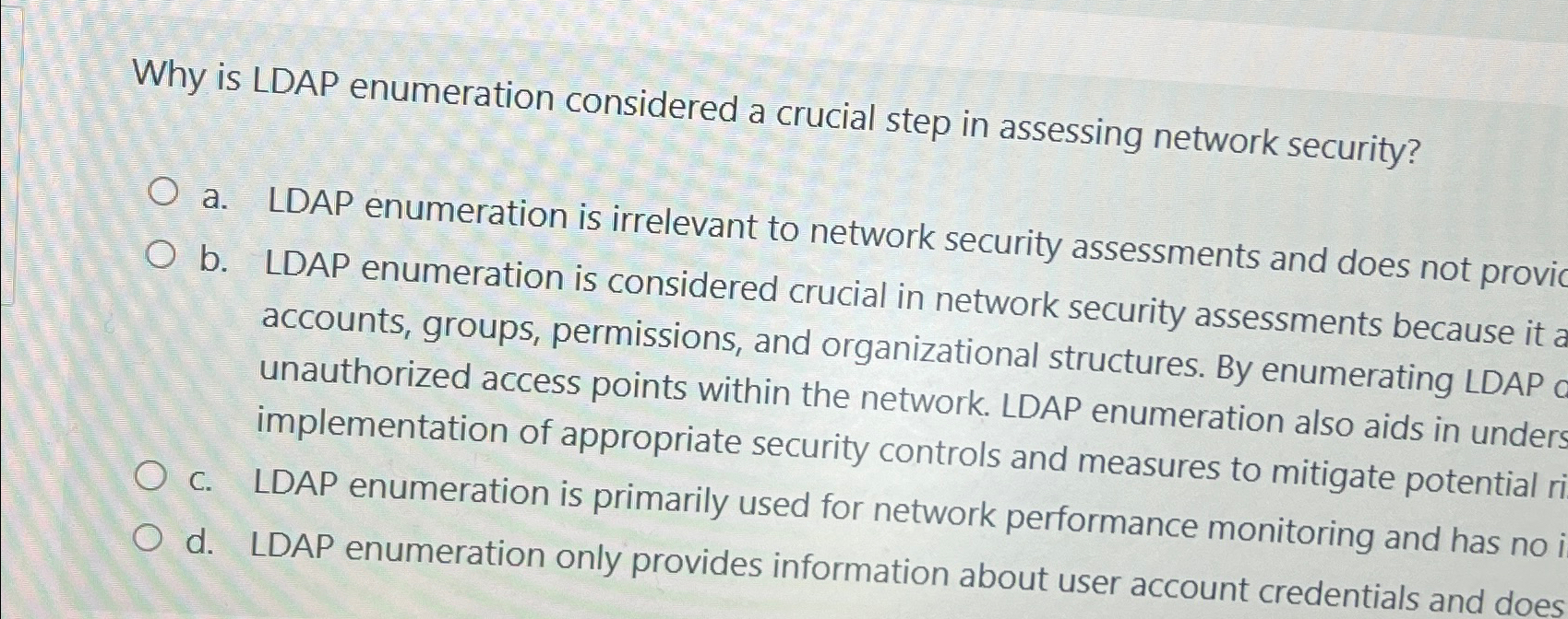 Why is LDAP enumeration considered a crucial step