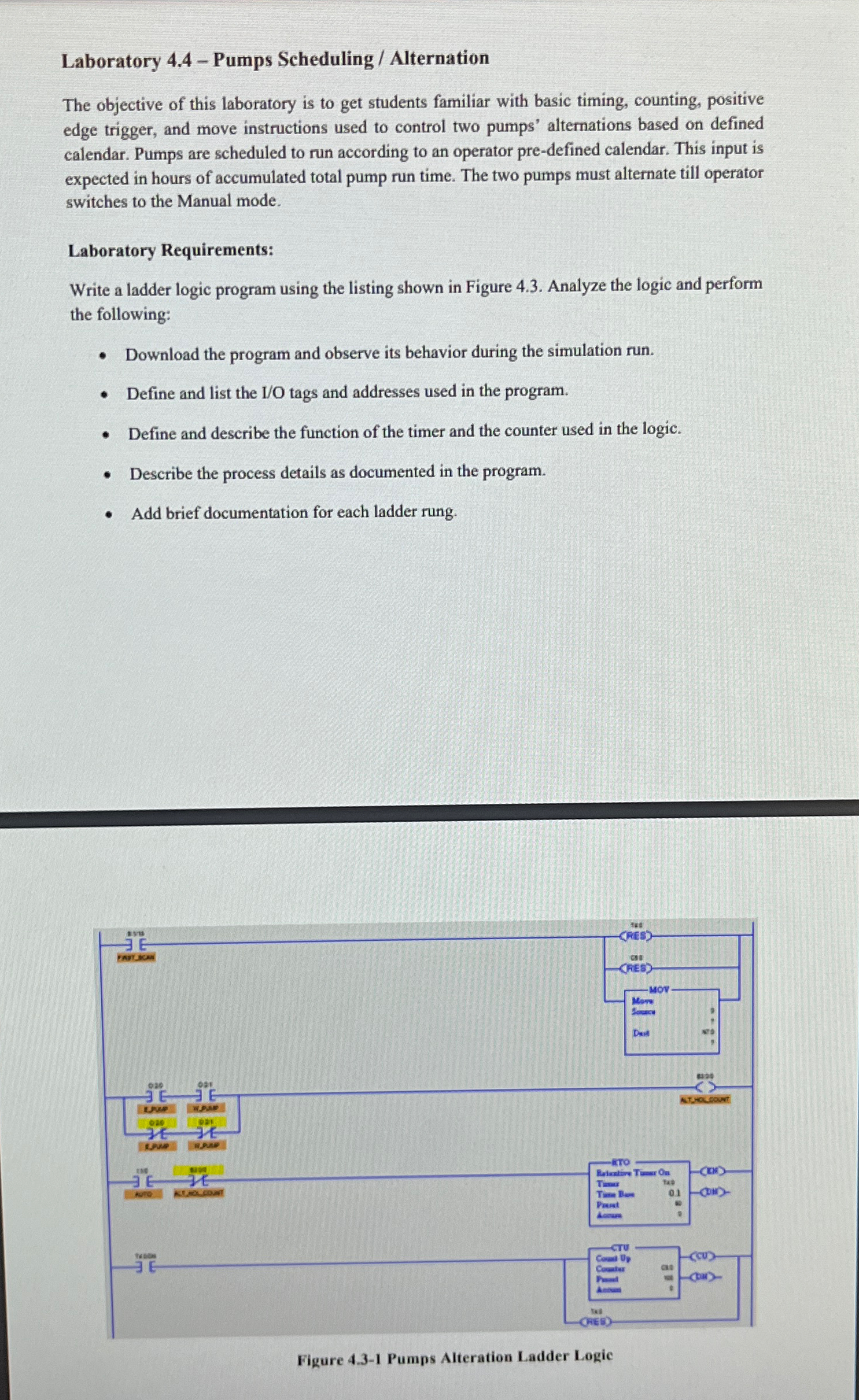 LogixPro - I / O Simulator Laboratory 4 . 4 -