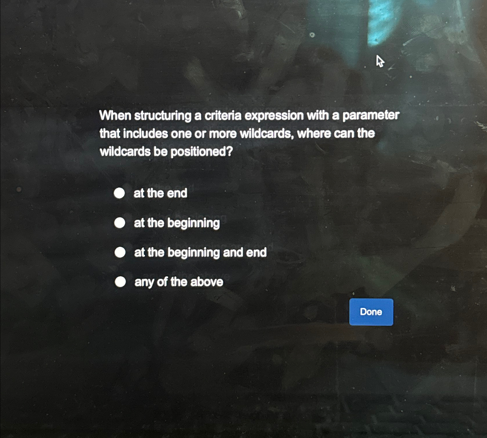 When structuring a criteria expression with a