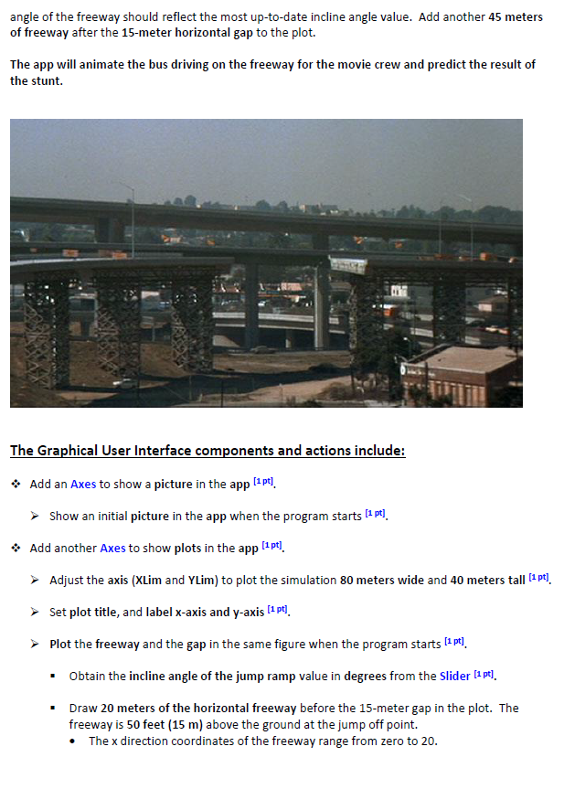 A Movie Stunt Simulation with Graphical User