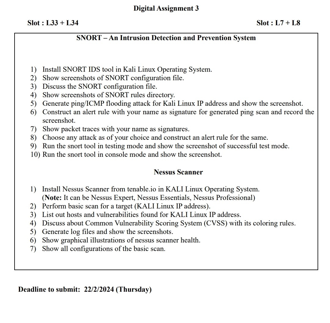 Digital Assignment 3 Slot : L 3 3 + L 3 4 Slot :