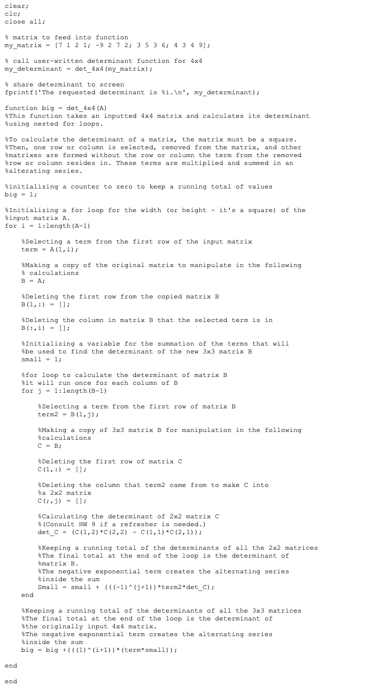 Matrices do a lot of things for us engineers: