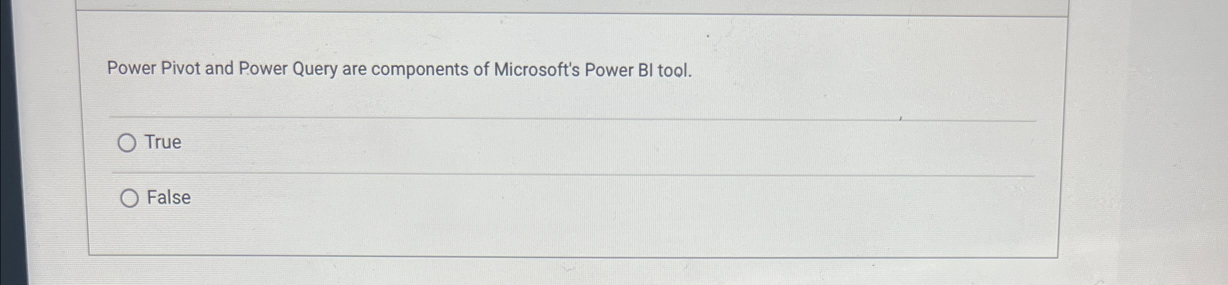 Power Pivot and Power Query are components of