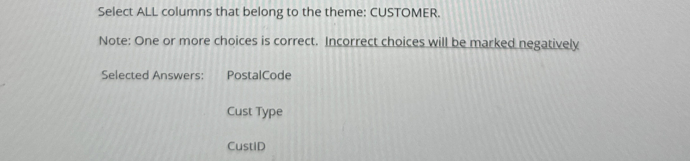 Select ALL columns that belong to the theme: