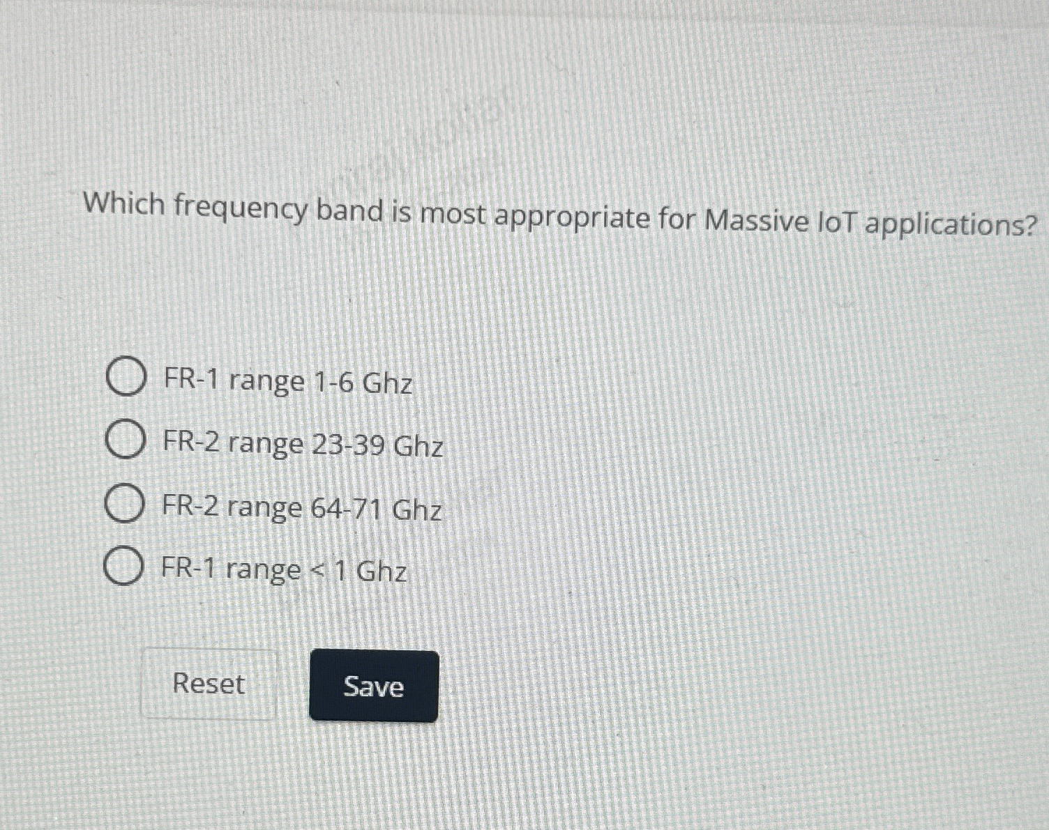 Which frequency band is most appropriate for
