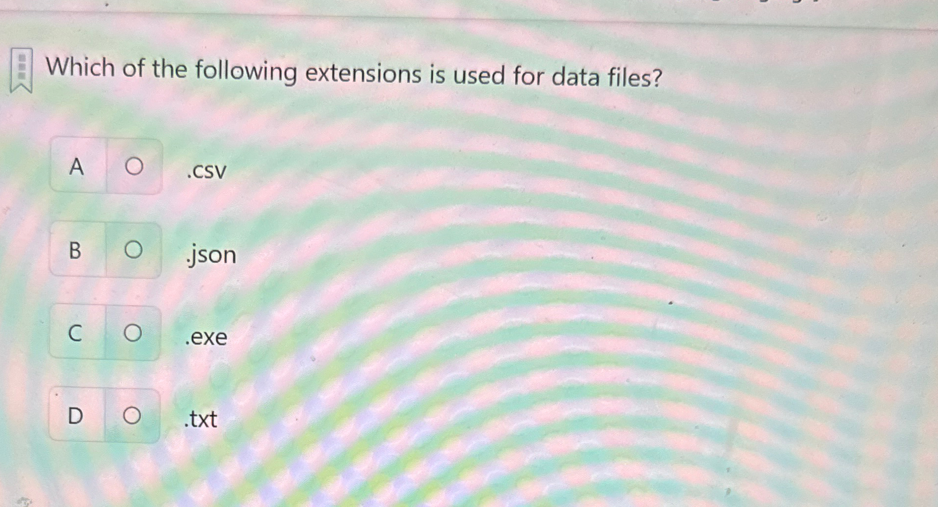 Which of the following extensions is used for