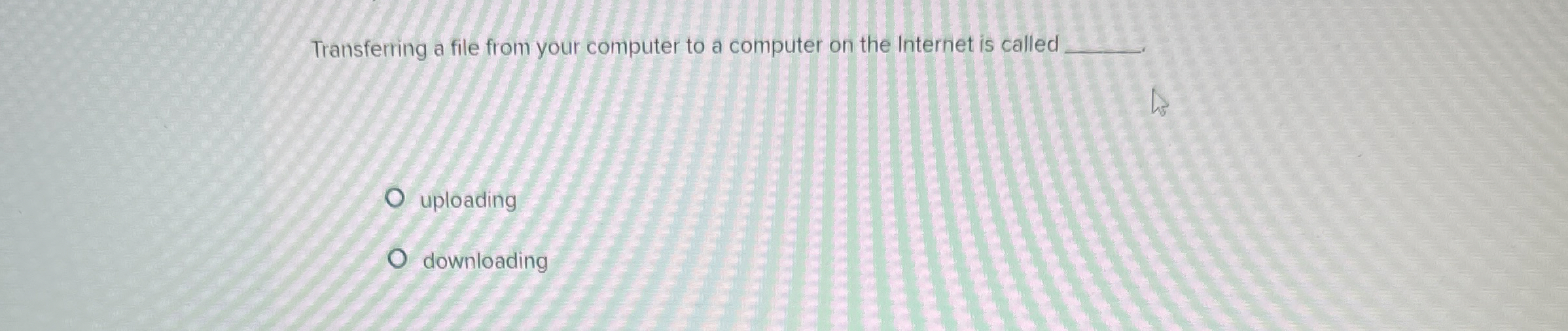 Transferting a file from your computer to a