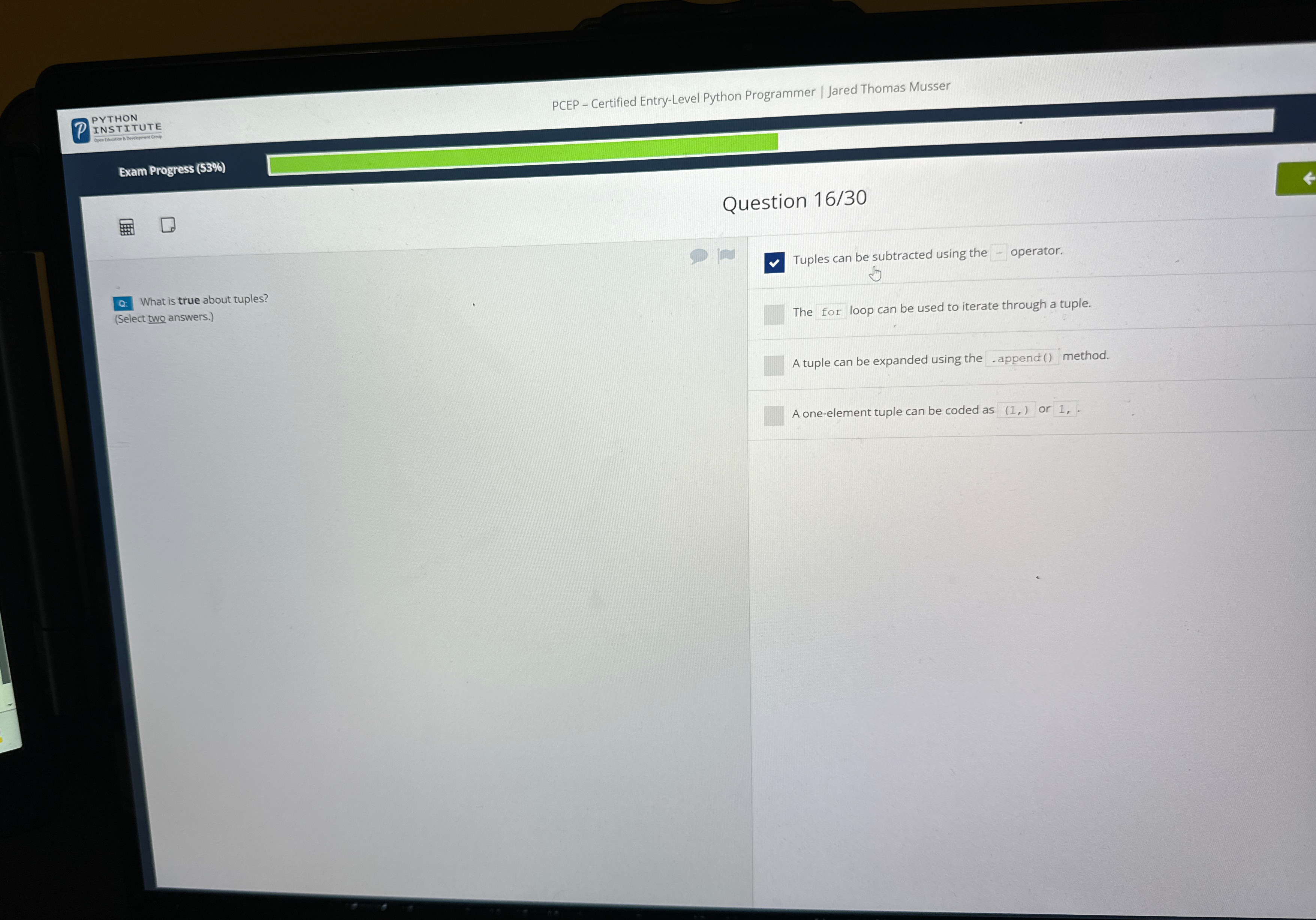 PYTHON INSTITUTE PCEP - Certified Entry - Level