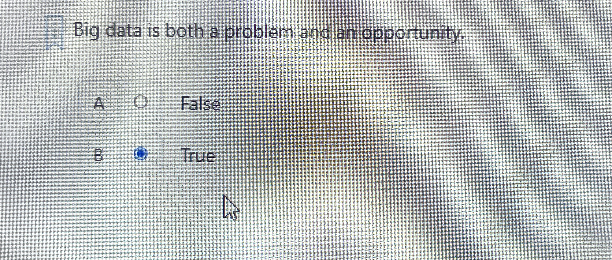 Big data is both a problem and an opportunity. A