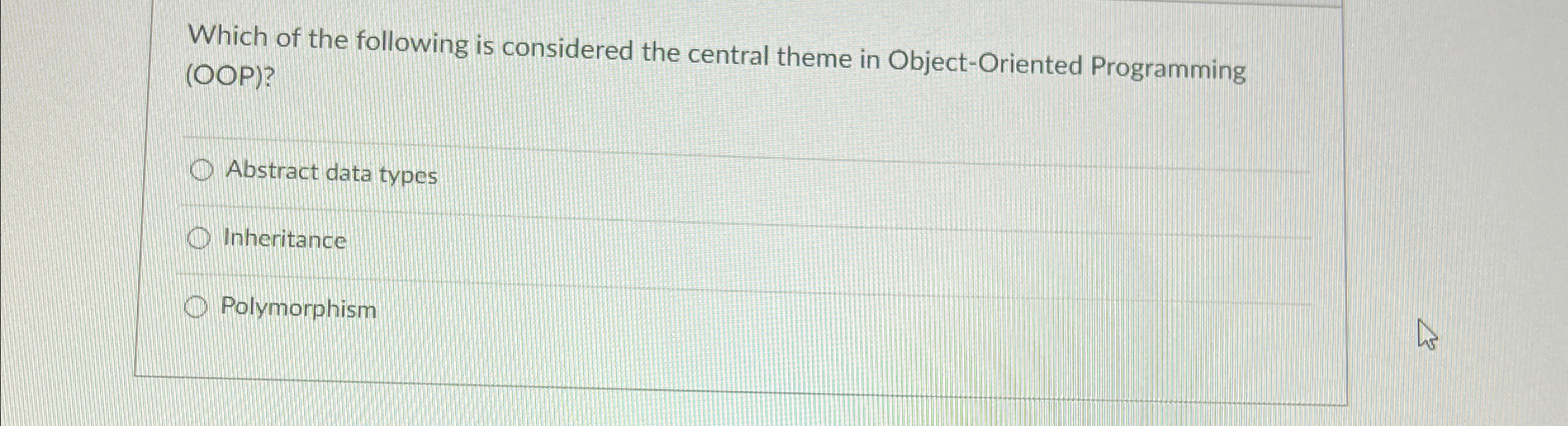 Which of the following is considered the central